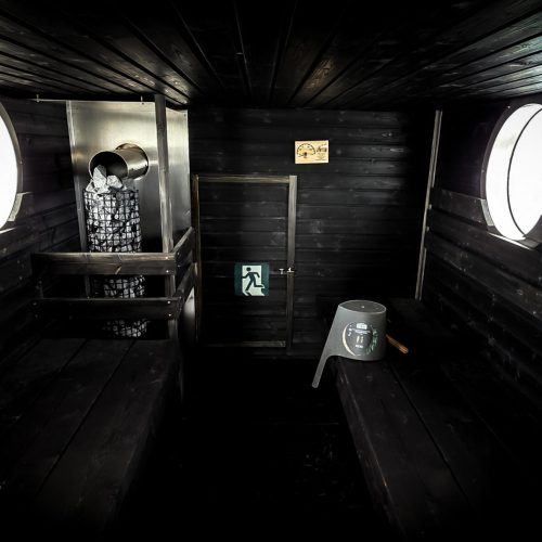 saunalaivan saunan sisätila